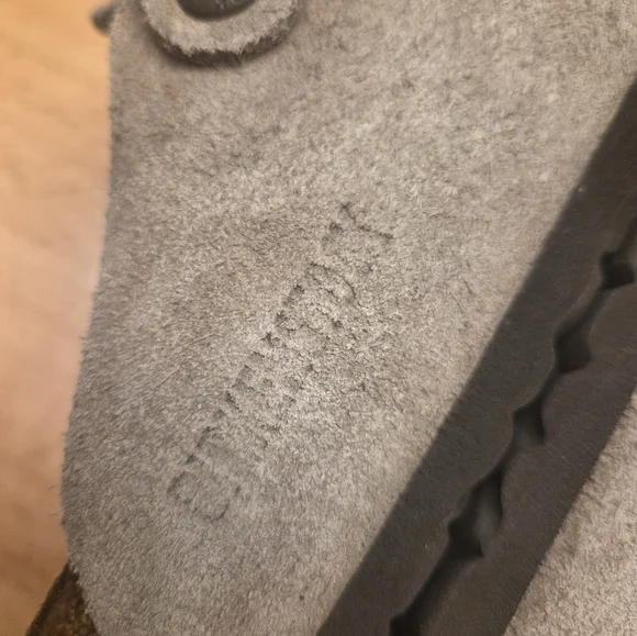 Birkenstock Boston Suede Leather Clogs Taupe Unisex Size EU 39 - Picture 7 of 10